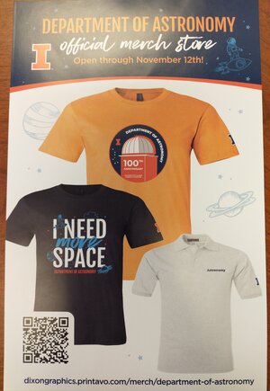 Astronomy Merchandise Flyer